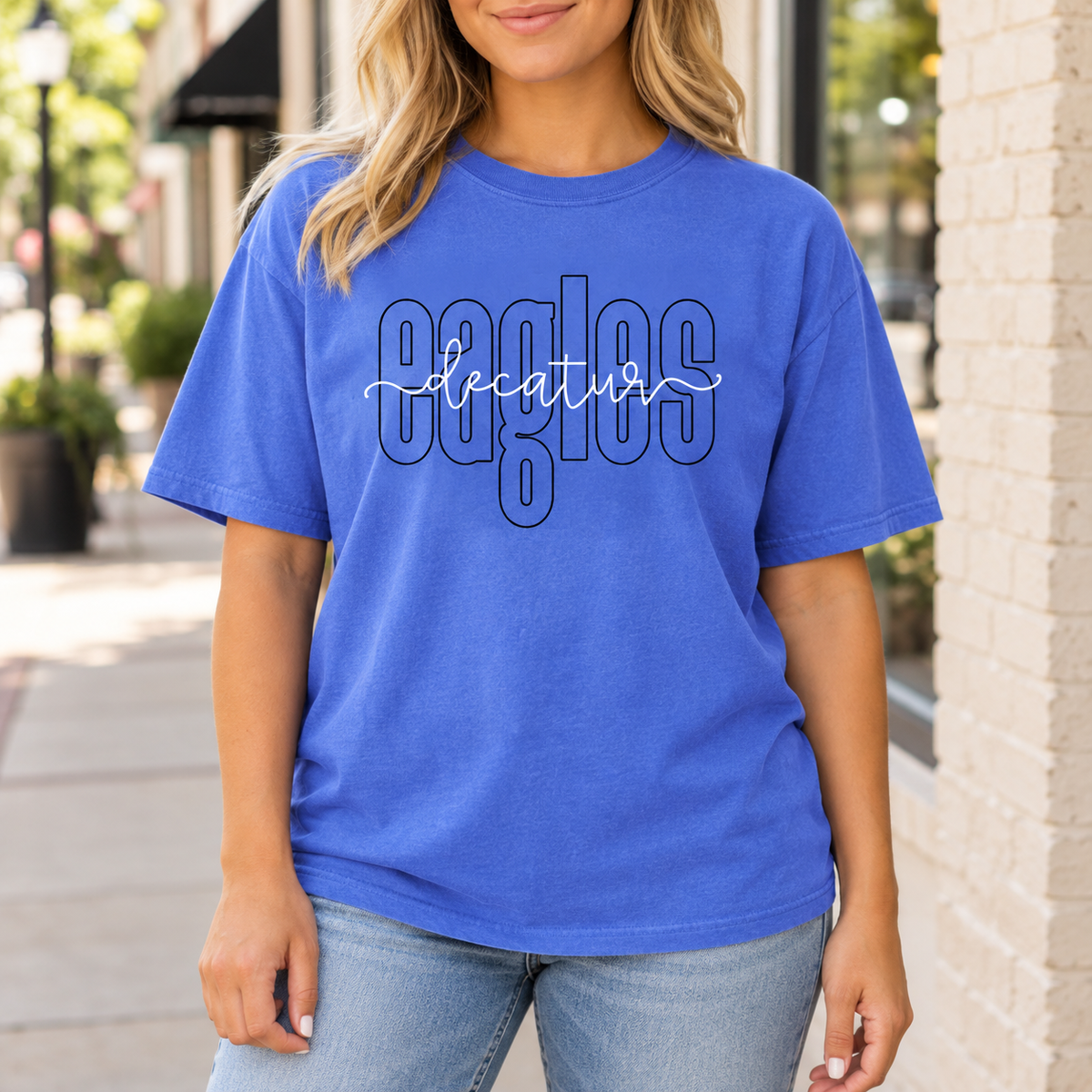 Decatur Eagles Outline Graphic Tee
