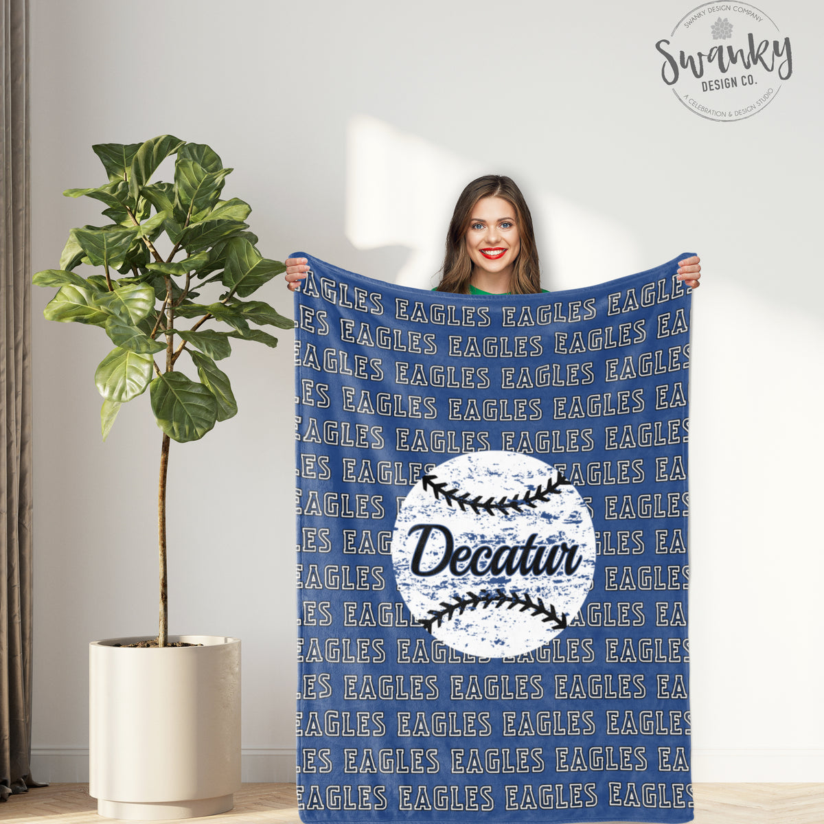 Eagles Baseball Sherpa Blanket