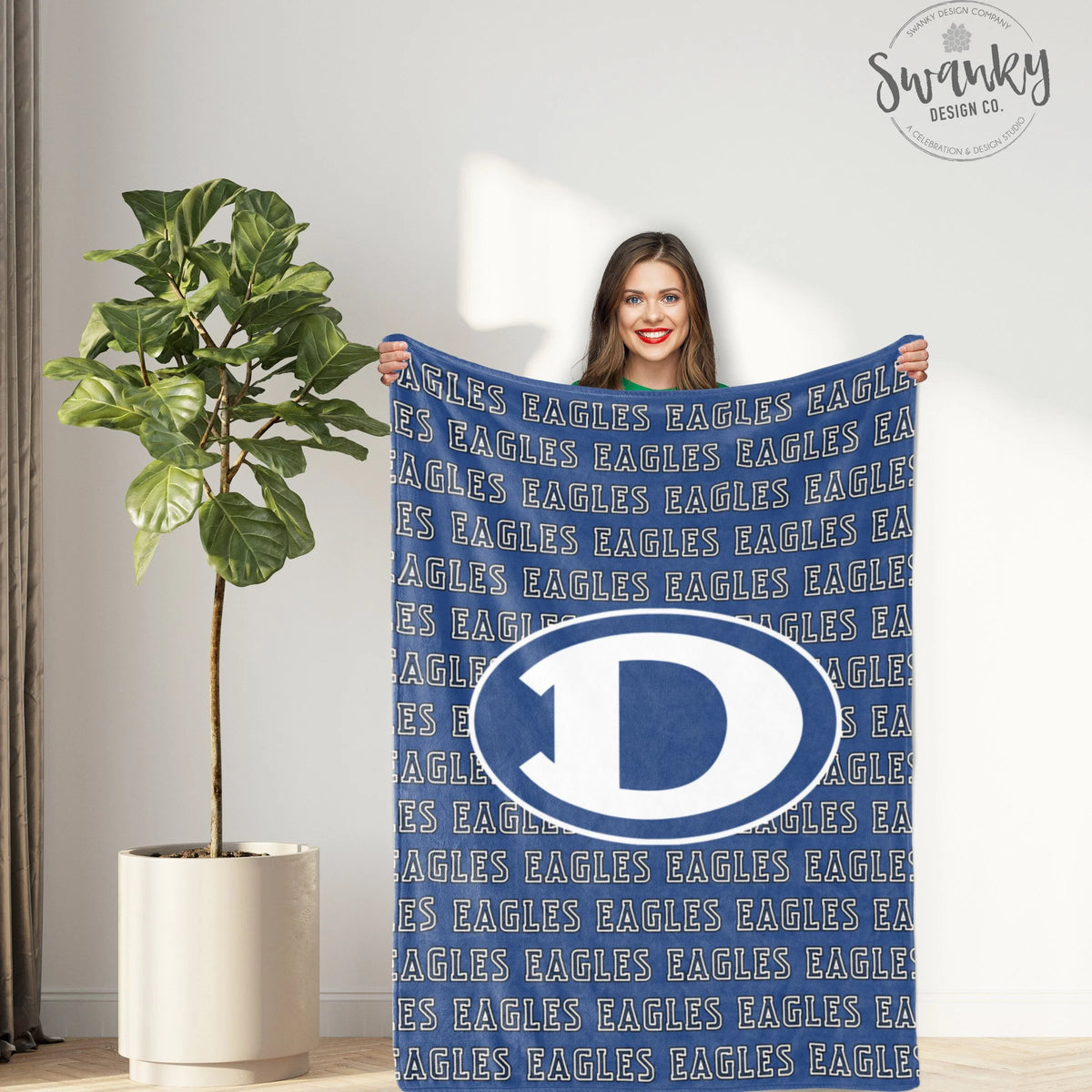 Eagles Logo Sherpa Blanket