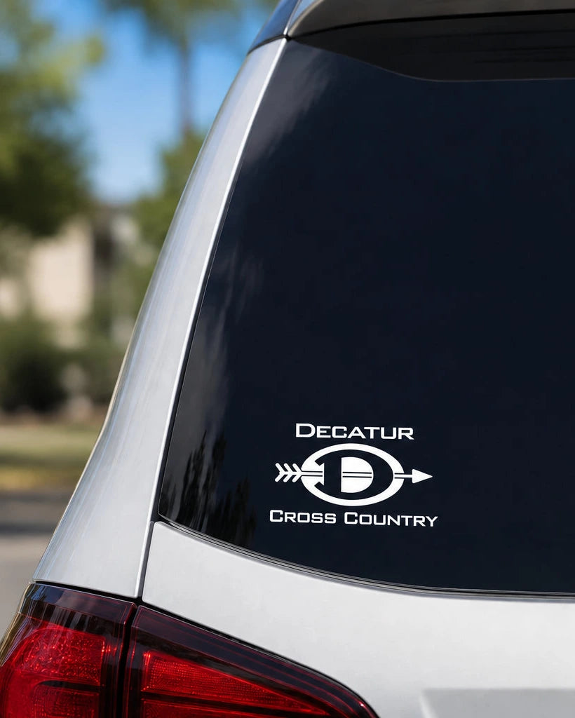 Decatur XC Logo Car Decal