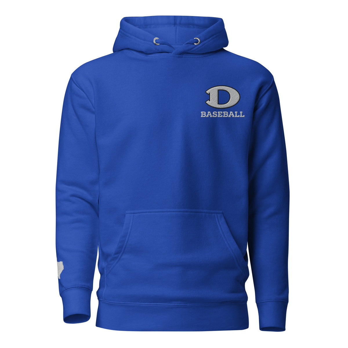 Embroidered D Baseball Hoodie- Cotton Heritage – view 2
