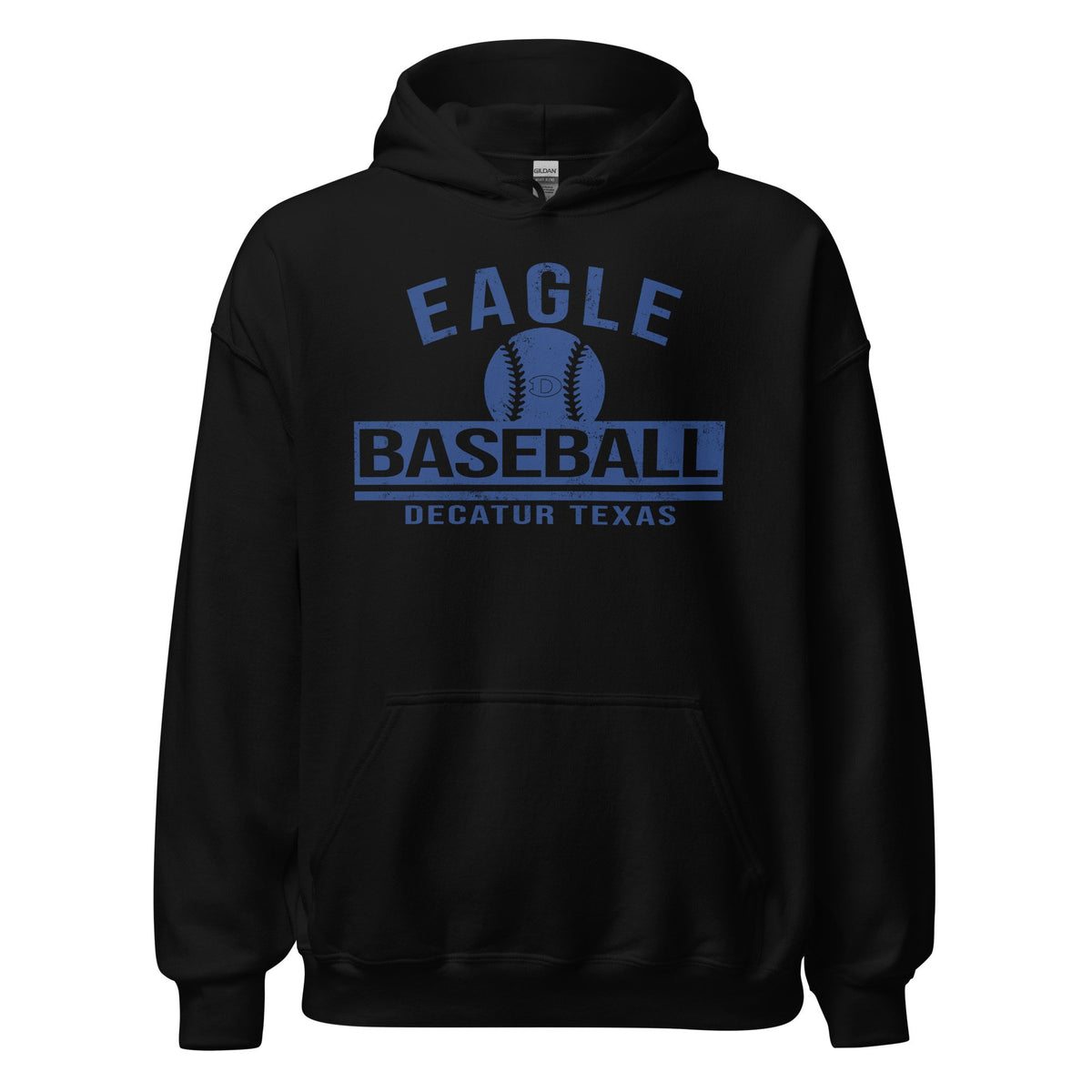 Eagle Baseball Decatur Texas Hoodie- Gildan – view 3
