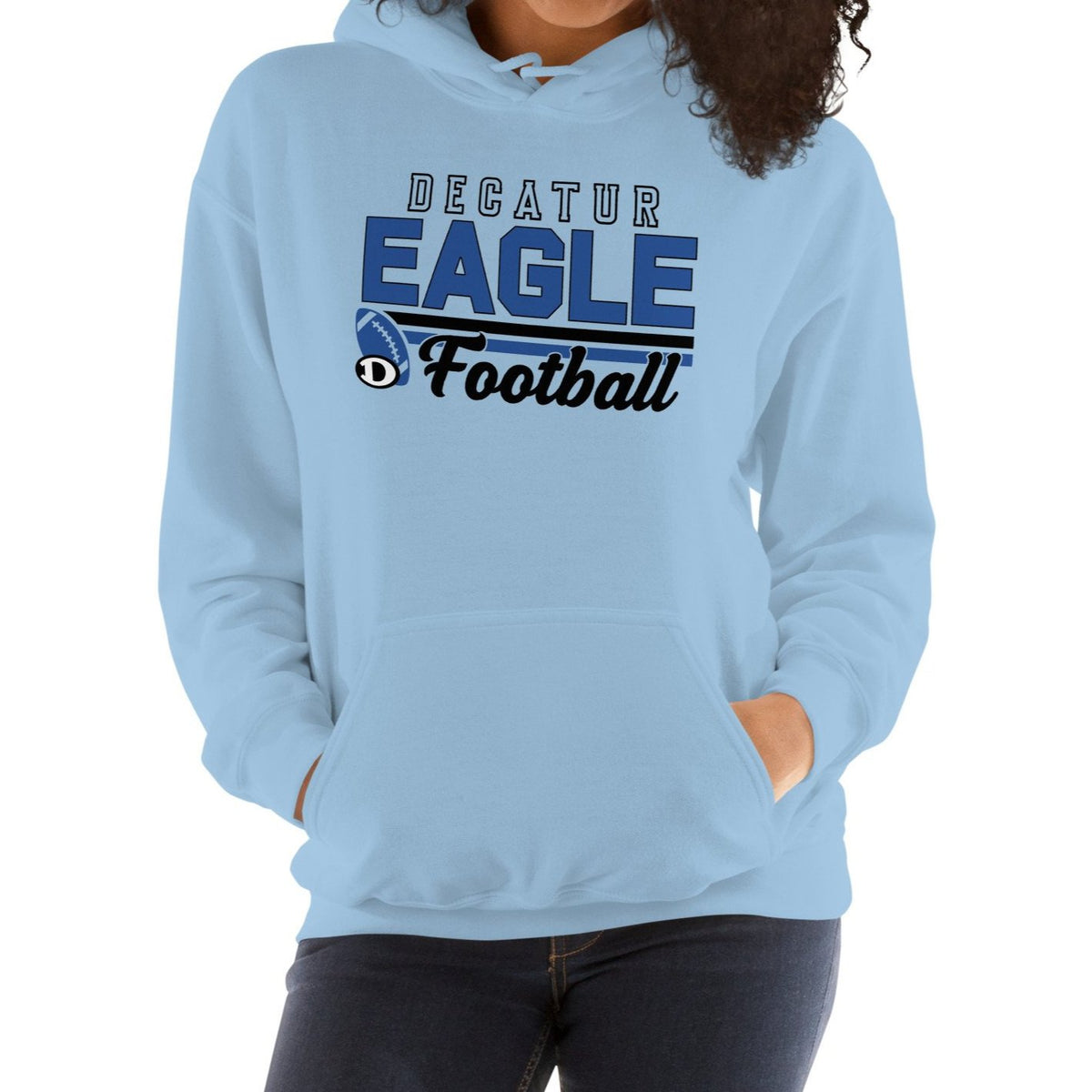 Decatur Eagle Football Hoodie - Gildan