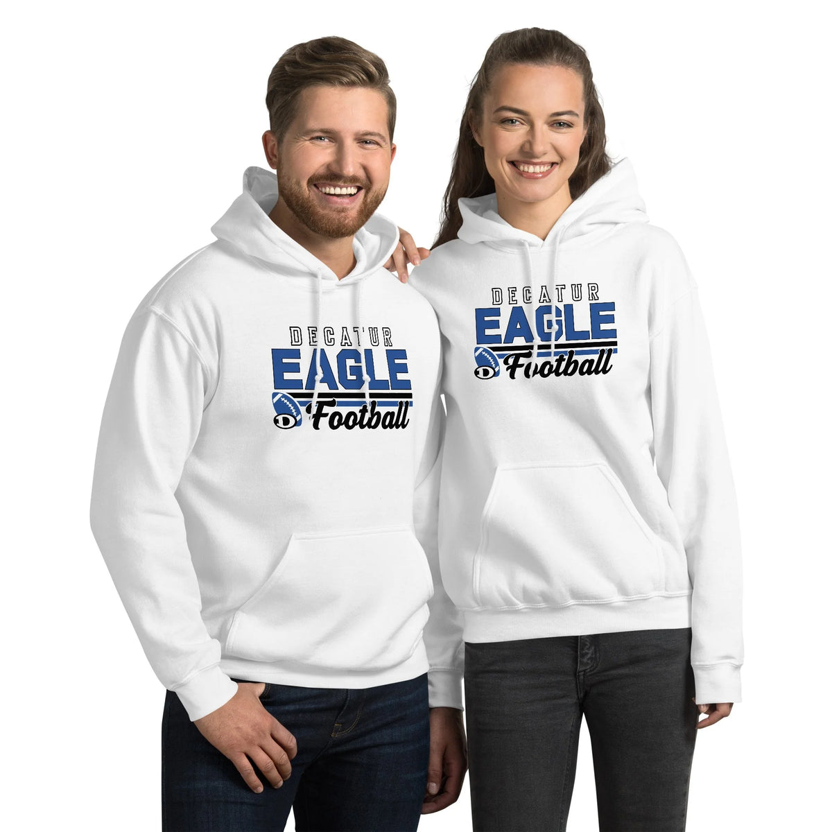 Decatur Eagle Football Hoodie - Gildan