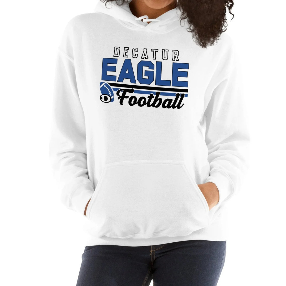 Decatur Eagle Football Hoodie - Gildan