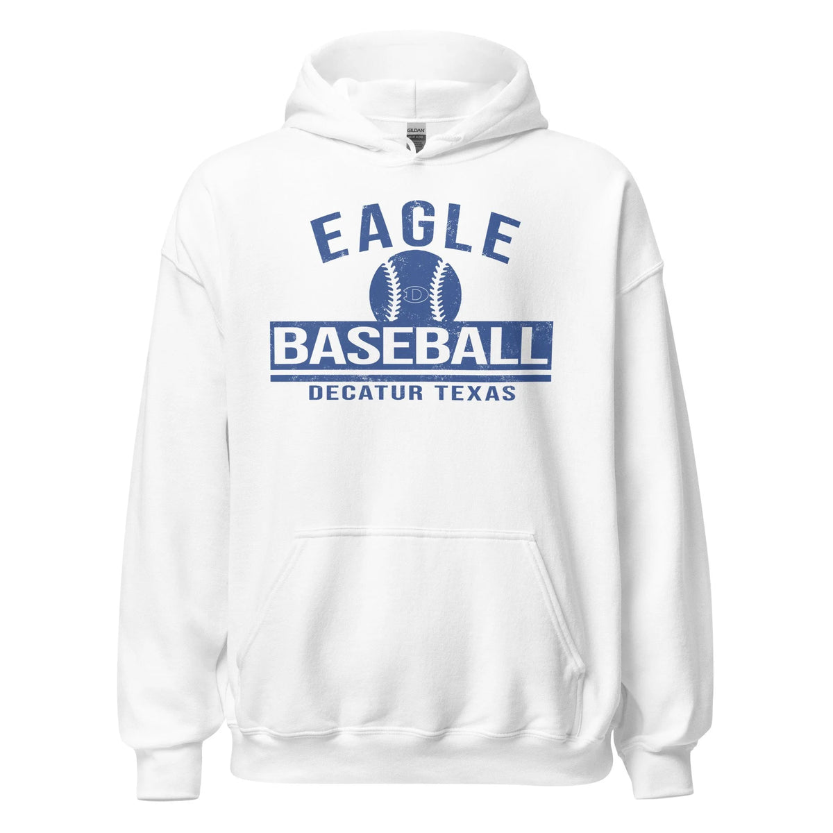 Eagle Baseball Decatur Texas Hoodie- Gildan